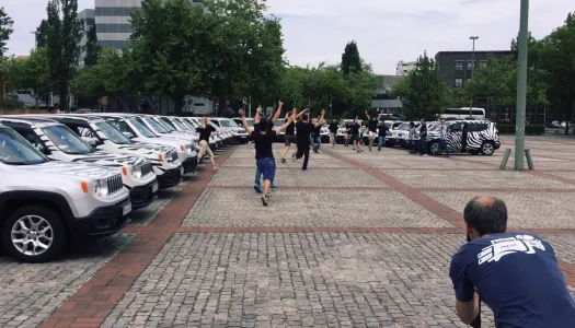 jeep zebra fleet parade crew