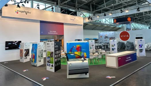 messestand bergeer textiles 2023 fespa