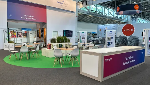 messestand bergeer textiles 2023 fespa